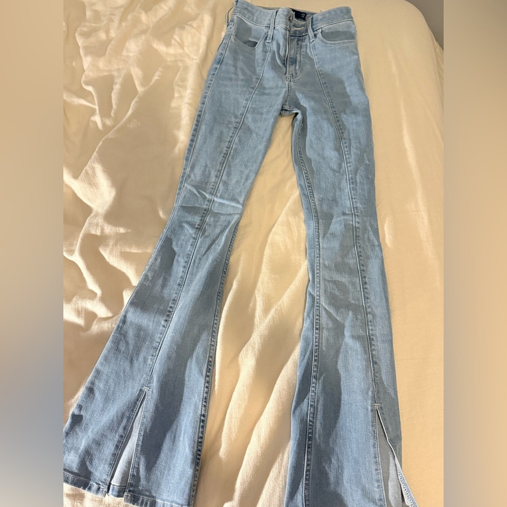 Hollister Light Blue Flared Women's Jeans